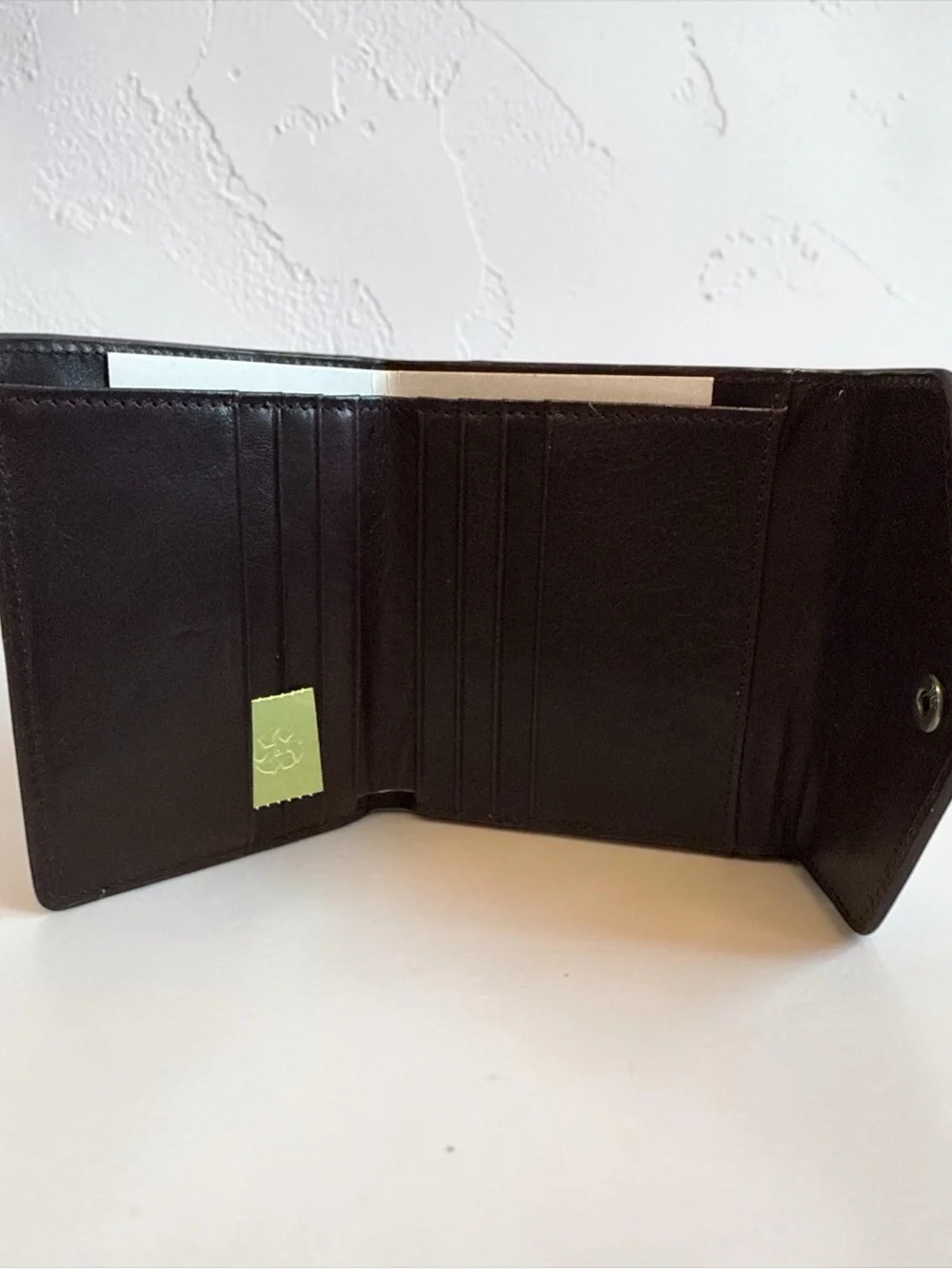 Brown Leather Men's Wallet - Classic Snap Card Holder